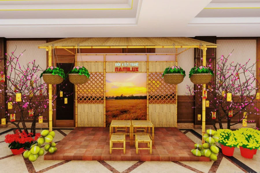 Thi công Booth quảng cáo sự kiện Tết Nguyên Đán