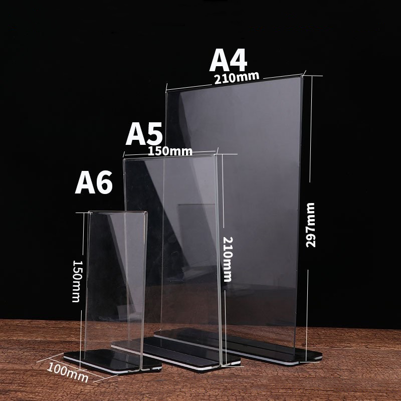 Phân loại tent card dựa vào kích thước