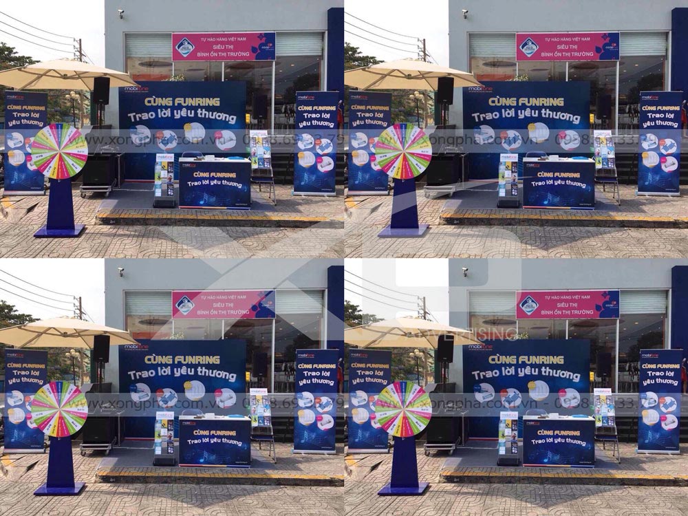 Thiết kế booth sự kiện tại Quảng cáo Xông Pha