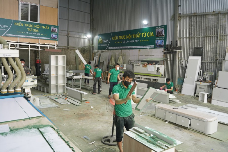 Xưởng gỗ nội thất cao cấp tphcm Tứ Gia
