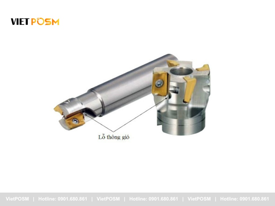 Các loại dao phay CNC thông dụng - Dao phay gắn mảnh CNC