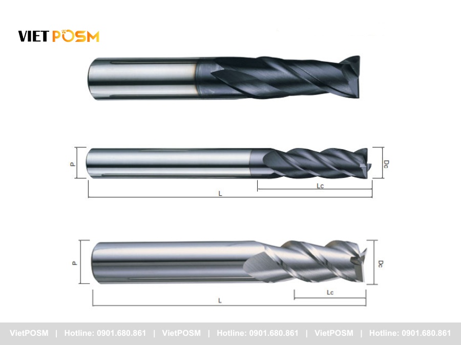 Các loại dao phay CNC thông dụng - Dao phay ngón CNC