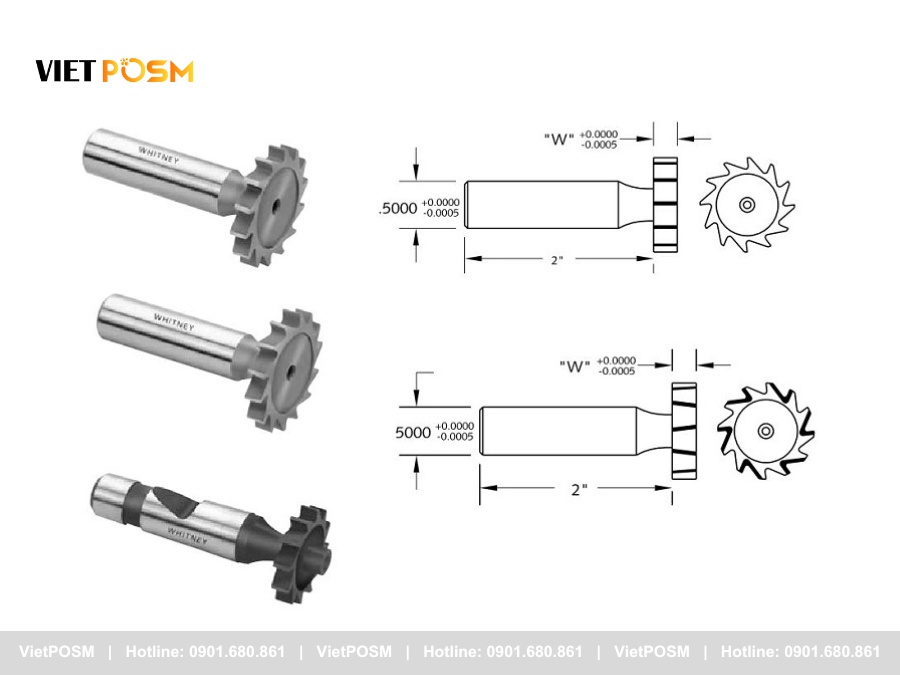Các loại dao phay CNC thông dụng - Dao phay rãnh then