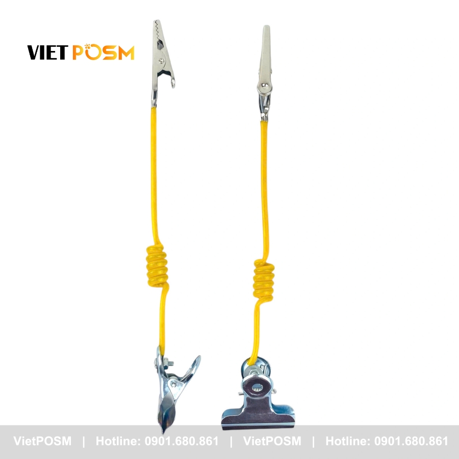 Mẫu kẹp quảng cáo wobbler lò xo 2 đầu dài 15cm