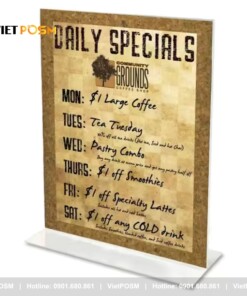 Tent card mica a5 ảnh 3