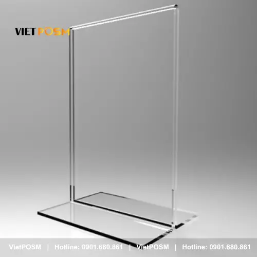 Tent card mica a5 ảnh 2