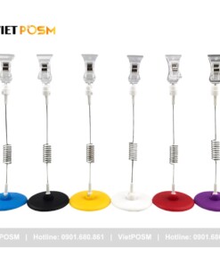 Wobbler để bàn đế mica mẫu sản phẩm 3