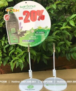 Wobbler để bàn đế nhựa 1