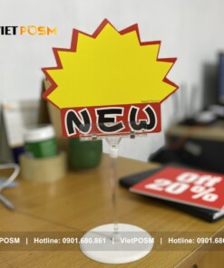 In ấn, thiết kế wobbler để bàn bọc nhựa ấn tượng