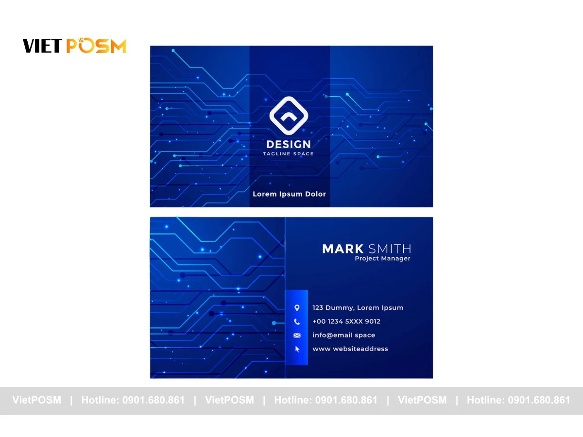 Mẫu name card đẹp cho công ty lĩnh vực công nghệ