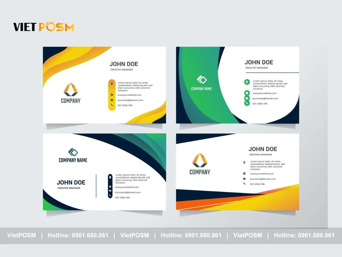 Một số mẫu name card độc đáo cho khách hàng tham khảo