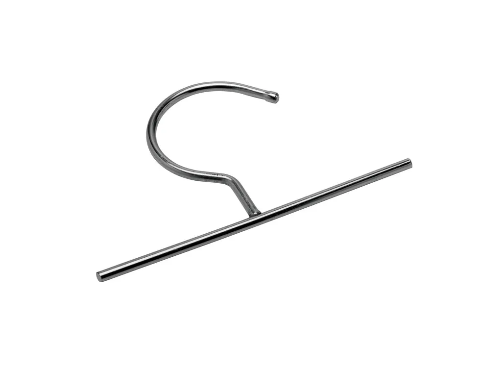 Móc nhựa treo tag treo mẫu vải bằng inox