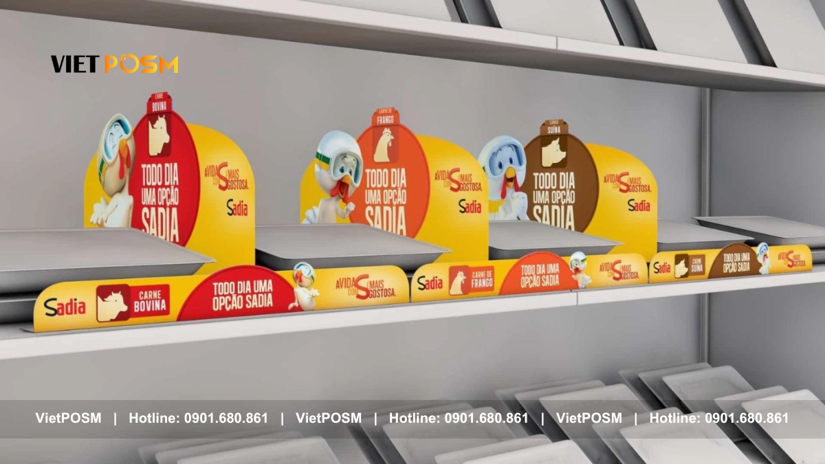 Shelf talker giúp tiết kiệm chi phí nhân sự bán hàng