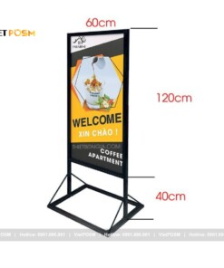 Alternative view of Standee Chân Sắt Quảng Cáo Khung 0.6x1.6m