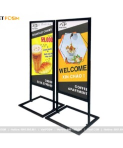 Standee Chân Sắt Quảng Cáo Khung 0.6x1.6m
