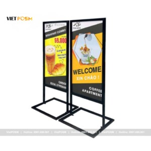 Standee Chân Sắt Quảng Cáo Khung 0.6x1.6m
