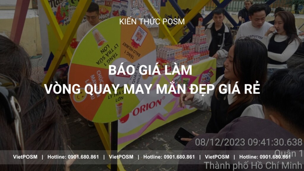 Báo giá làm vòng quay may mắn đẹp giá rẻ