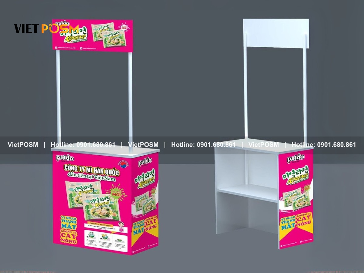 Booth quảng cáo sắt