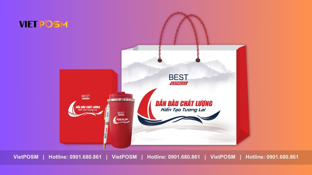 Bộ quà tặng in logo doanh nghiệp sản xuất theo yêu cầu