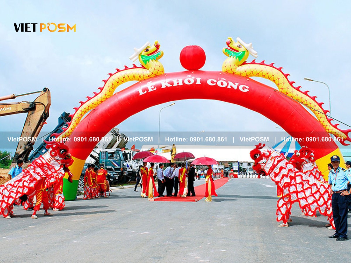 Cổng hơi thường được sử dụng trong sự kiện với nhiều mục đích khác nhau