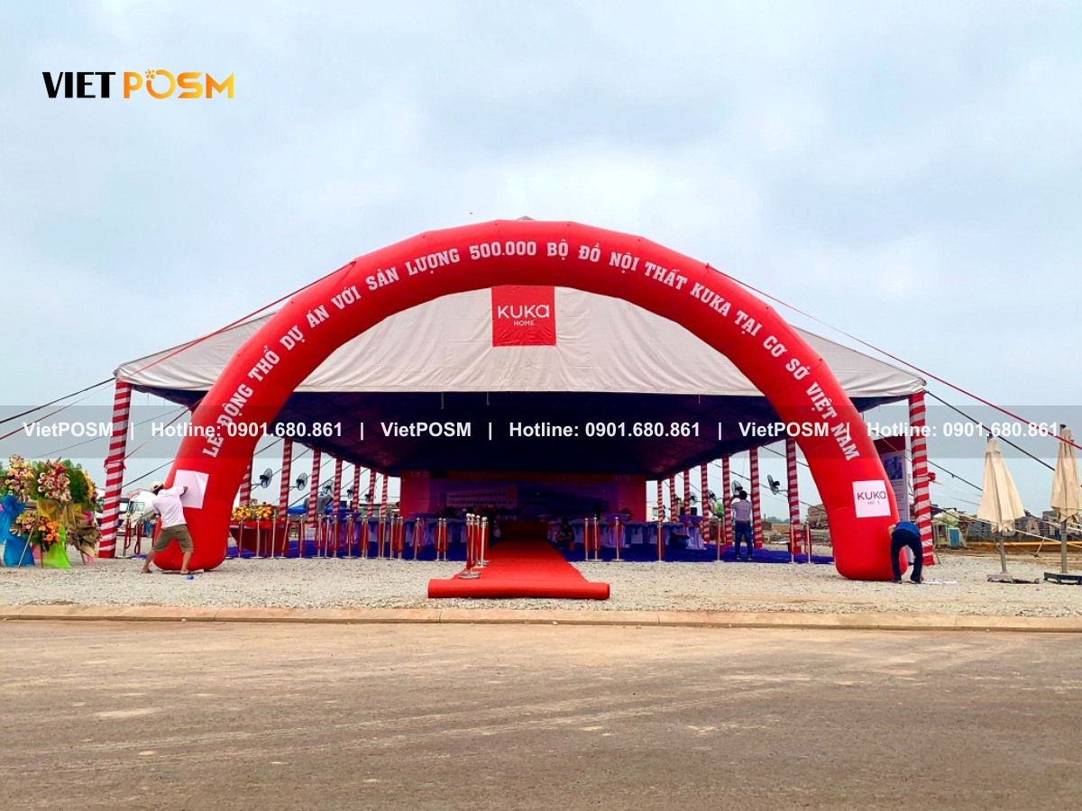 Mẫu cổng hơi cao 6m cho sự kiện ngoài trời