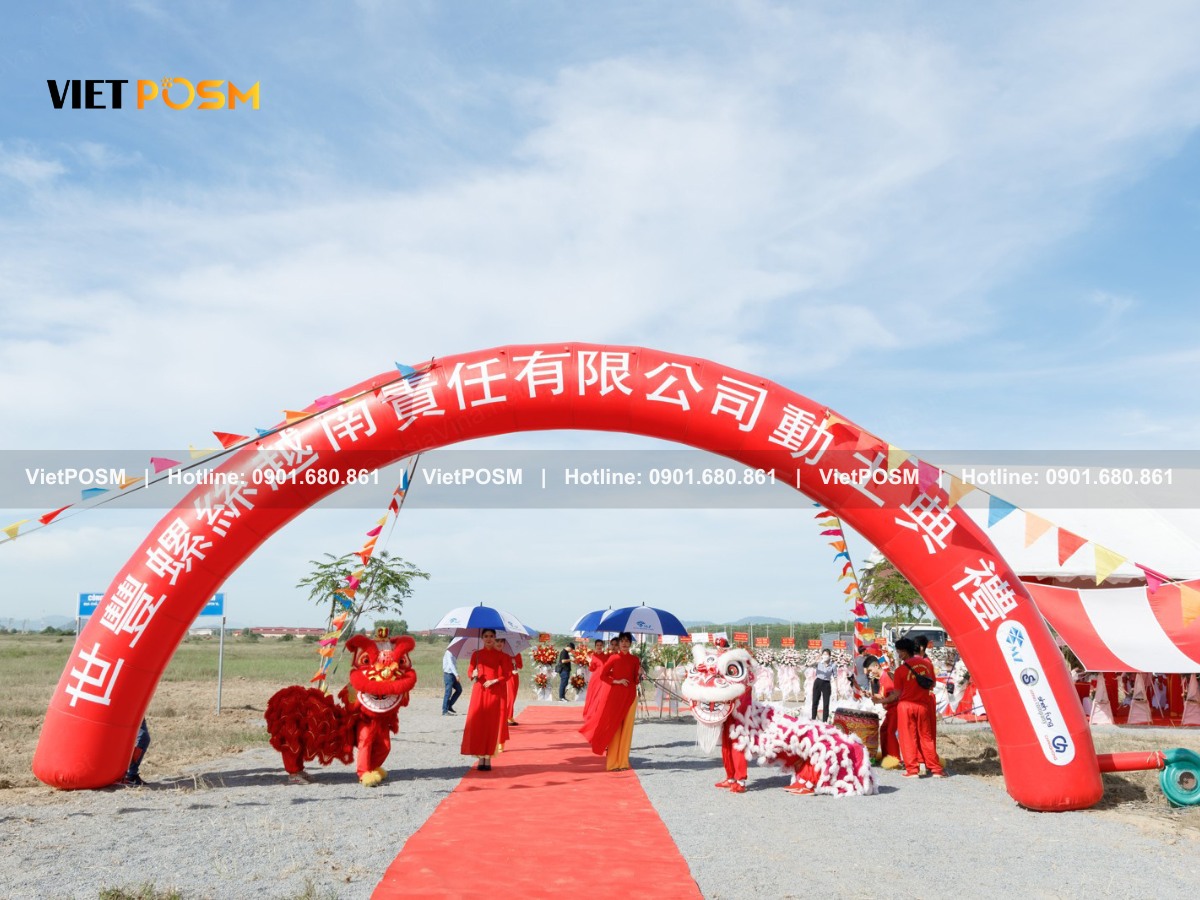 Đơn vị sản xuất cổng hơi cổng chào chất lượng hàng đầu