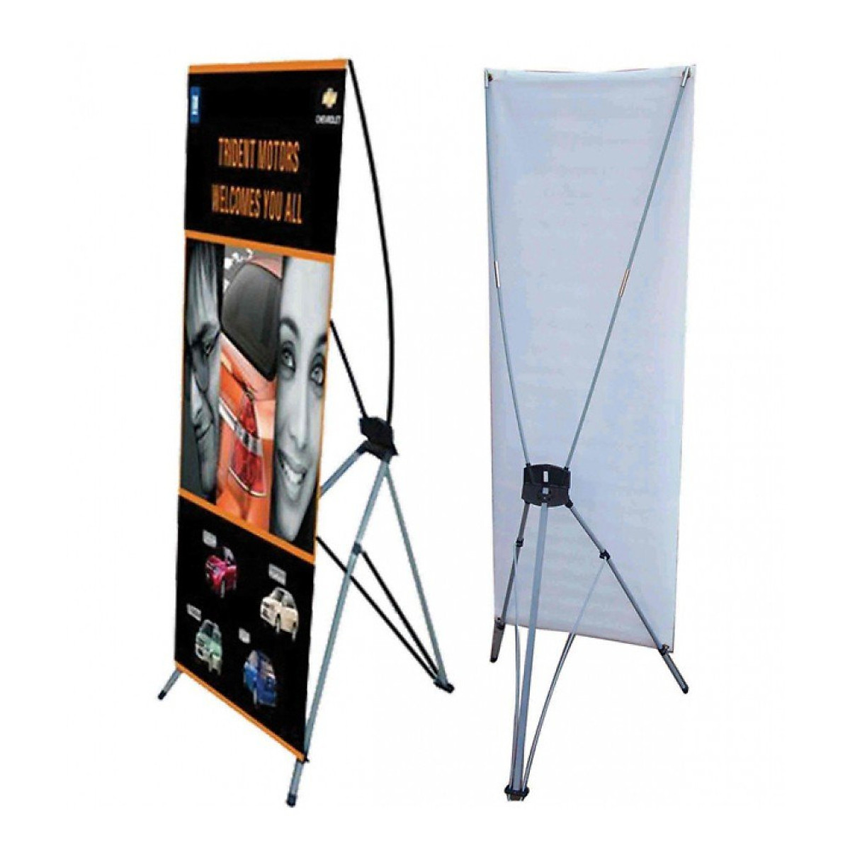 Standee chữ X tăng giảm kích thước