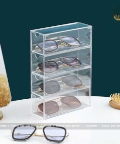 Kệ mica trưng bày mắt kính 1