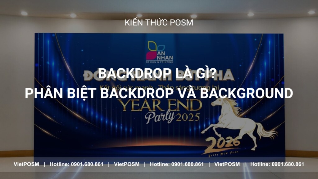 Backdrop là gì? Cách phân biệt Backdrop và Background