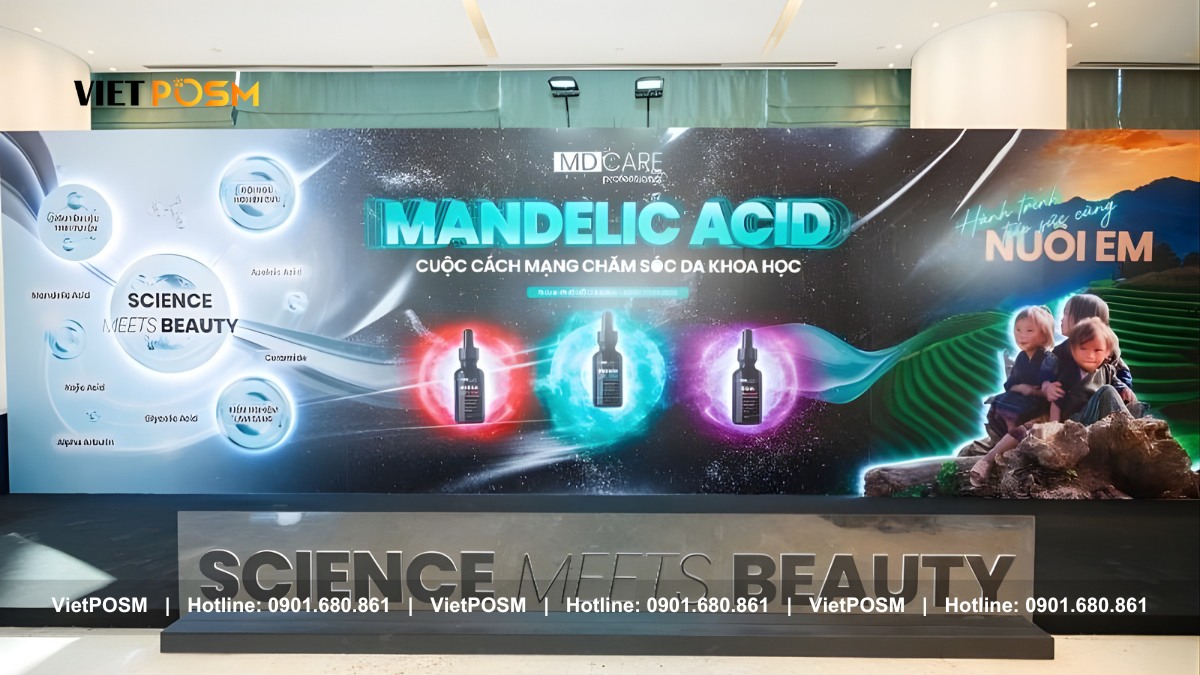 Mẫu backdrop có thiết kế ấn tượng